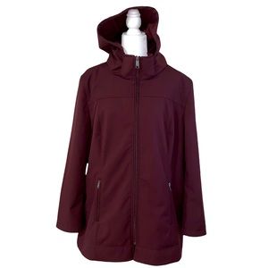 Andrew Marc size XXL coat removable hood zip up water repellent